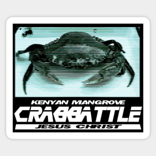 Crab Battle! Jesus christ! Sticker